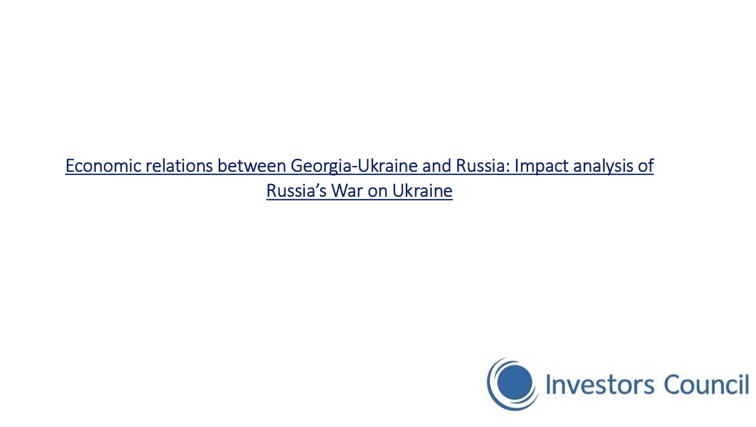 Investors Council’s internal meeting dedicated to Russia’s War on Ukraine